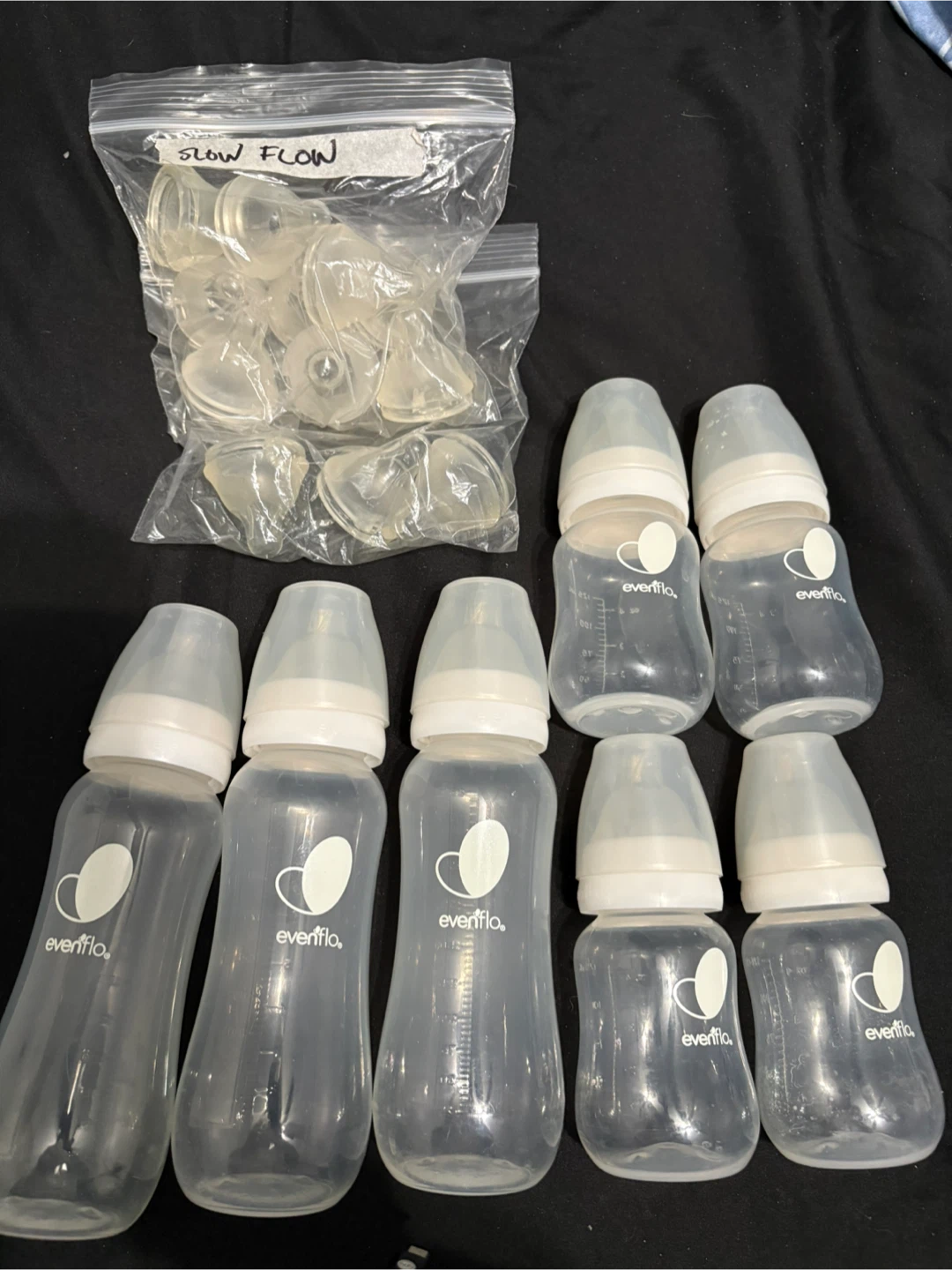 Evenflo Baby Bottles with Slow Flow Nipples