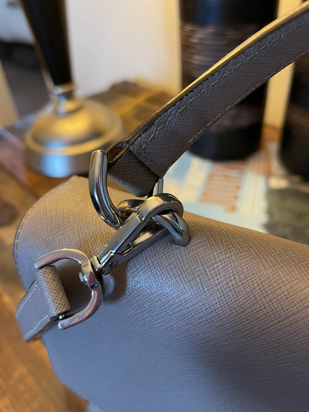 Michael Kors Grey Leather Satchel Handbag - photo 4