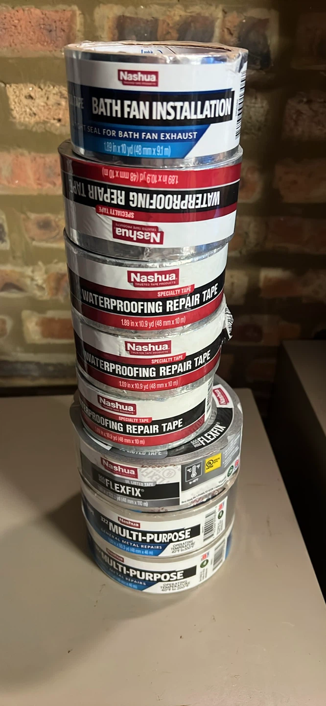 Nashua Tapes - Bath Fan, Waterproofing, FlexFix, Multi-Purpose
