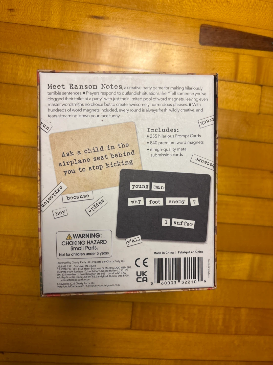 Ransom Notes The Ridiculous Word Magnet Game - photo 2