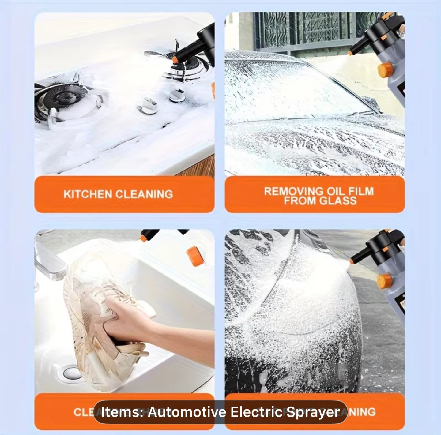 Multi-functional Handheld High-pressure Electric Foam Sprayer - photo 2
