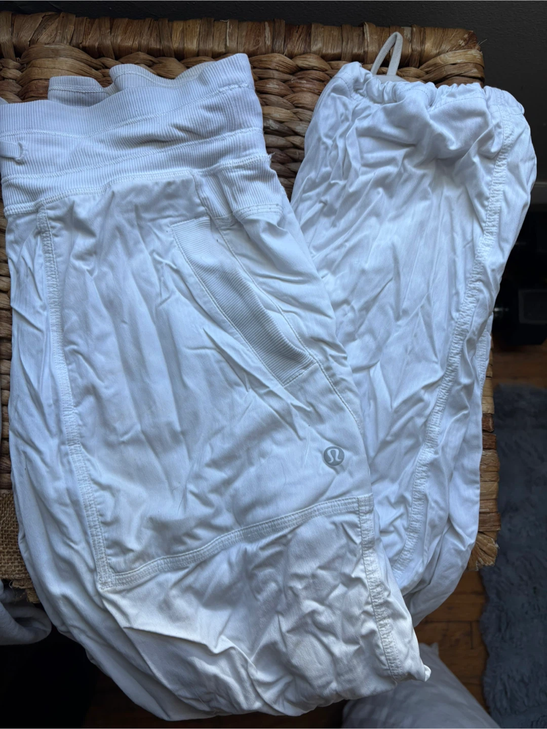 Lululemon White Cargo Pants