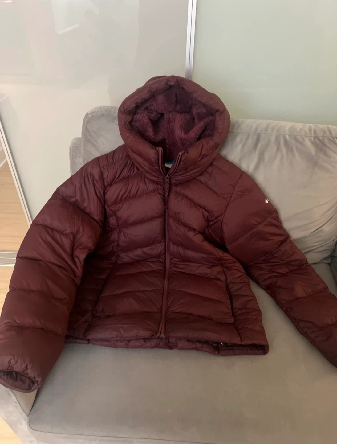 Columbia Maroon Winter Jacket (L)