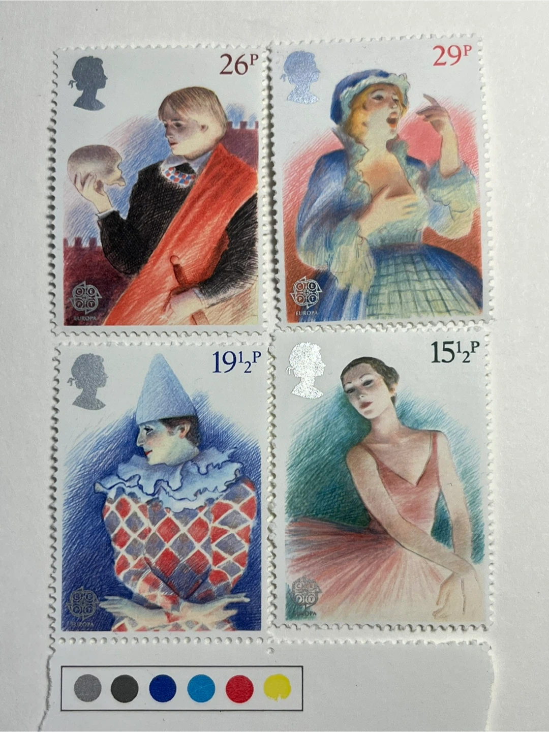 British Theatre Mint Postage Stamp Set