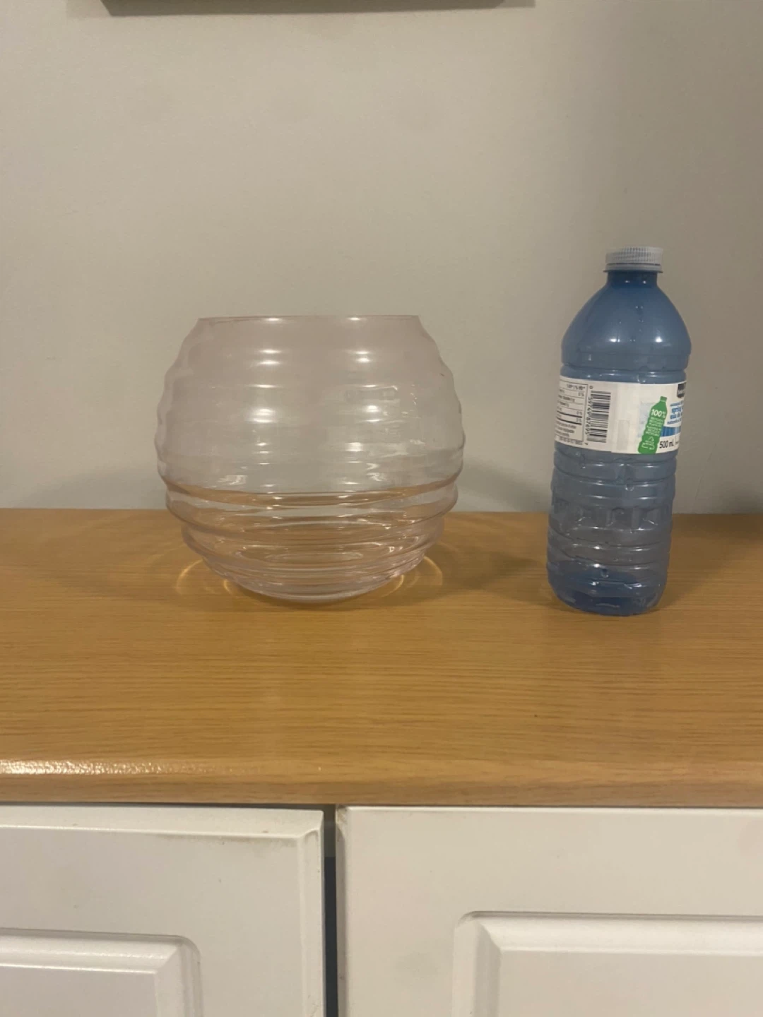 Clear Glass Round Vase - photo 3