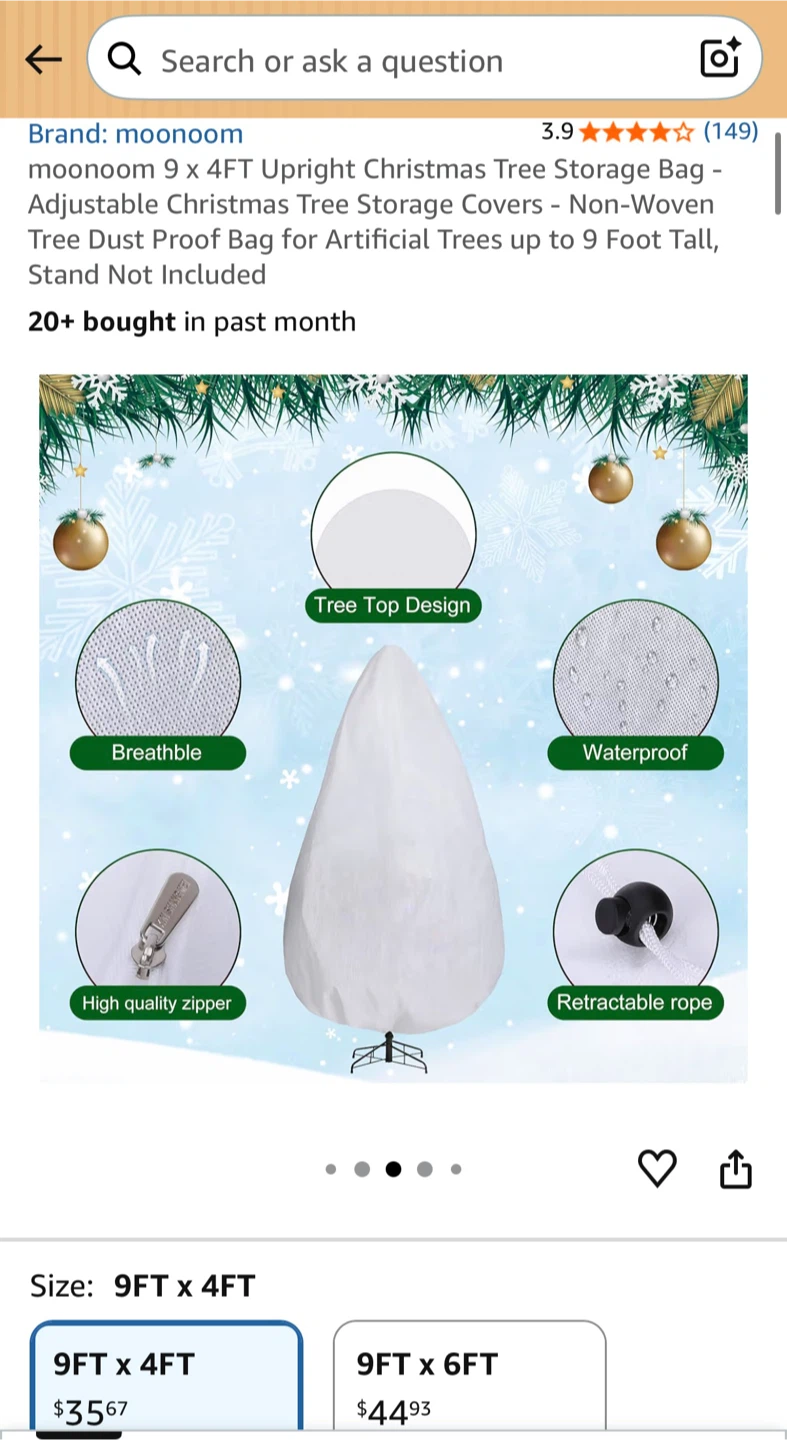 Christmas Tree Storage Bag - photo 2