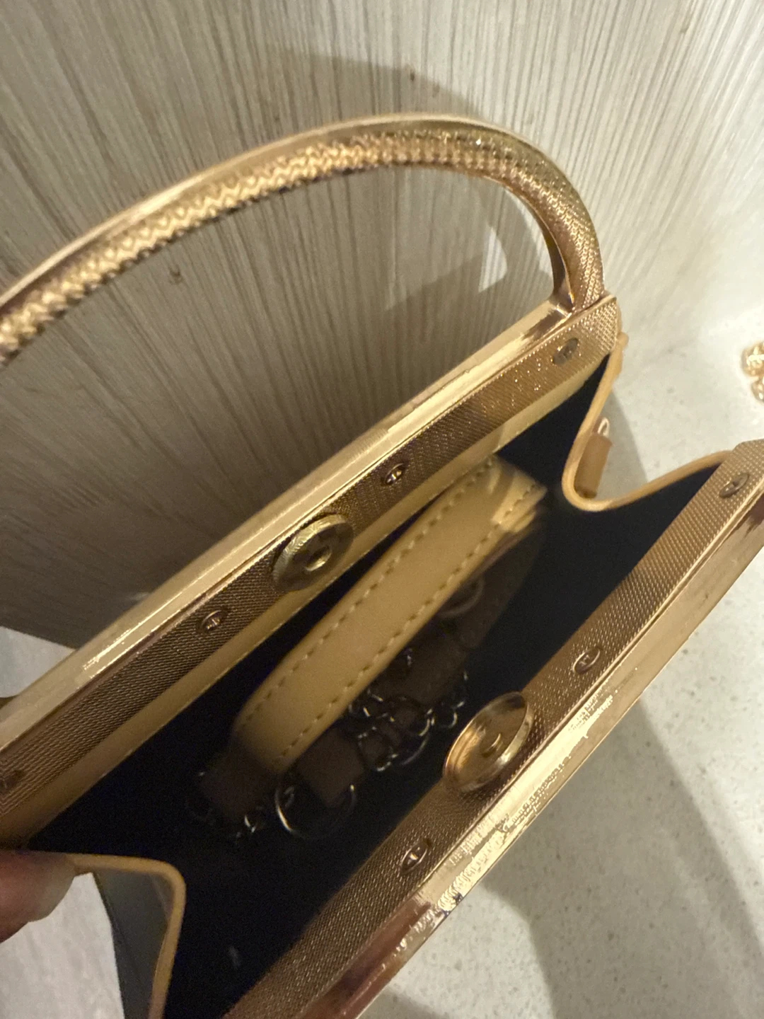 Gold Frame Clutch Handbag - photo 2