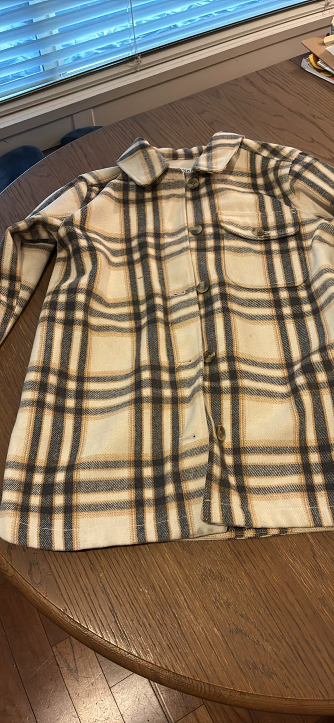 Old Navy Plaid Flannel Shirt Jacket