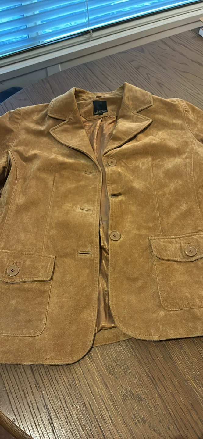 Raffinat Collection Suede Blazer - Tan
