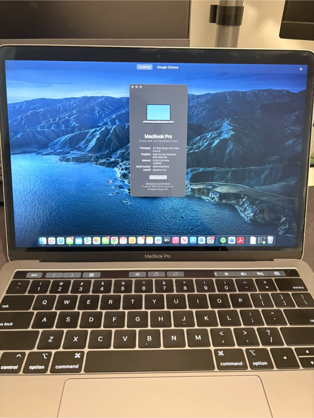 Apple MacBook Pro 13-inch 2018 256GB with touchbar