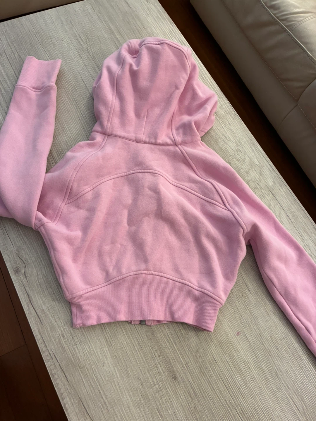 Lululemon Pink Cropped Hoodie