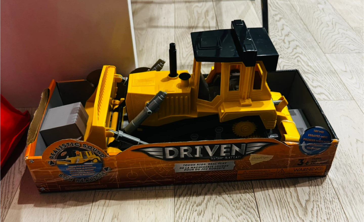 Driven Tough Rigs Yellow Bulldozer Toy 17”