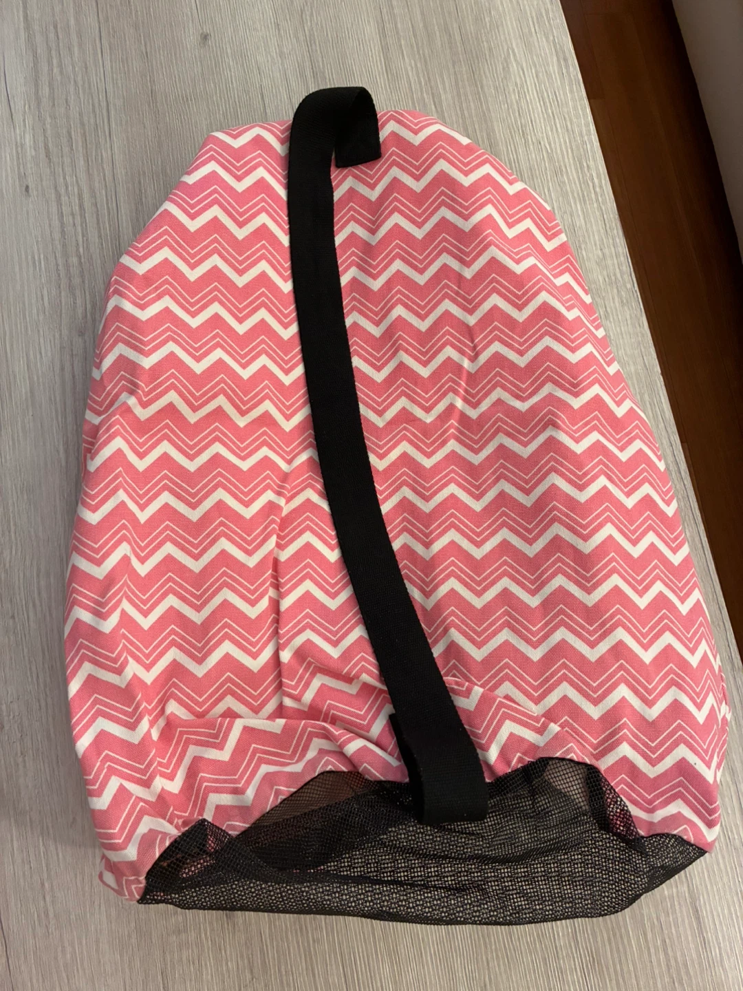 PINK Drawstring Bag - Pink Chevron - photo 2