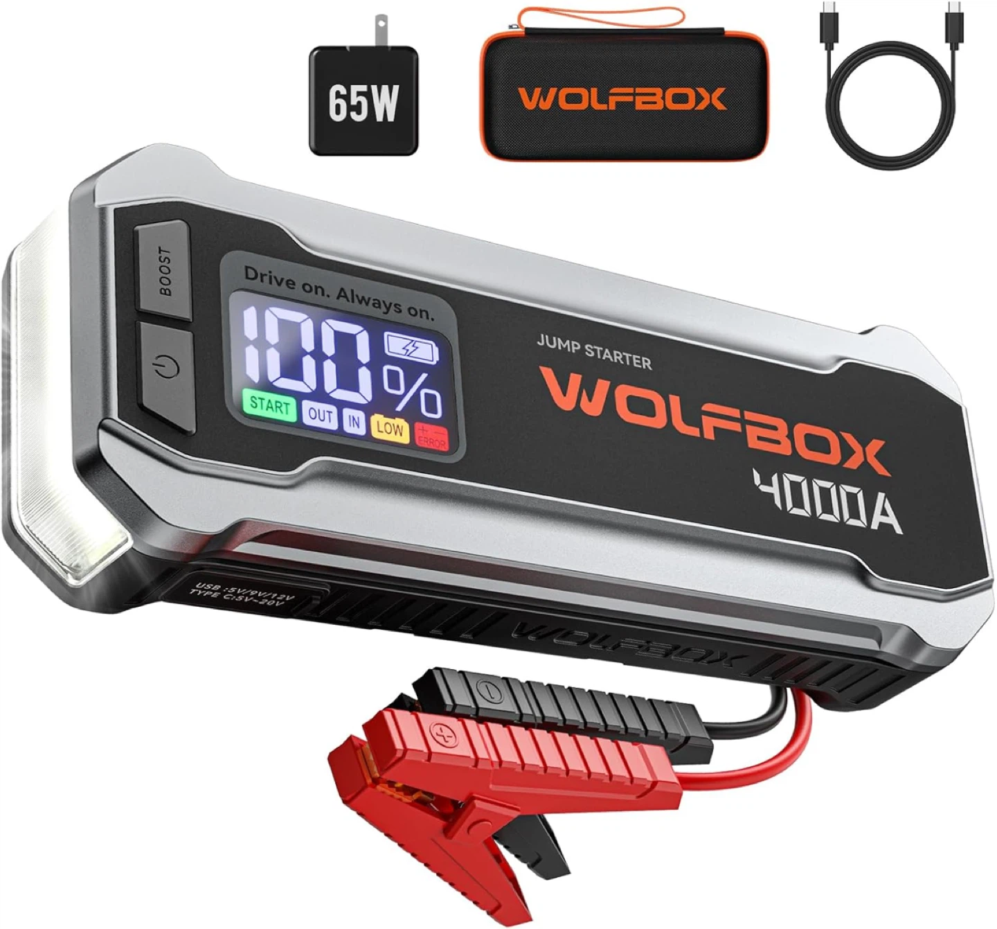 WOLFBOX MV24 4000A Jump Starter