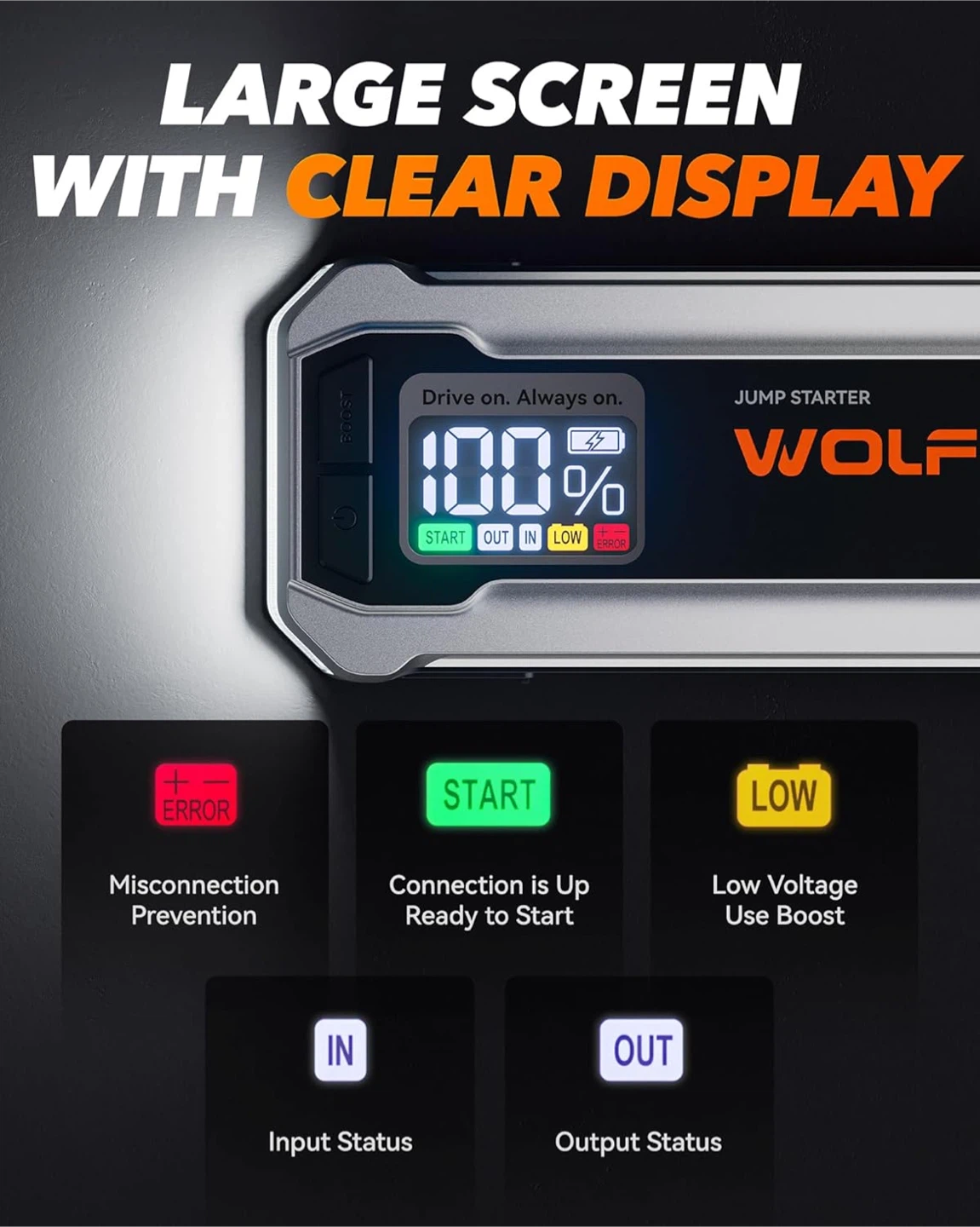 WOLFBOX MV24 4000A Jump Starter - photo 5