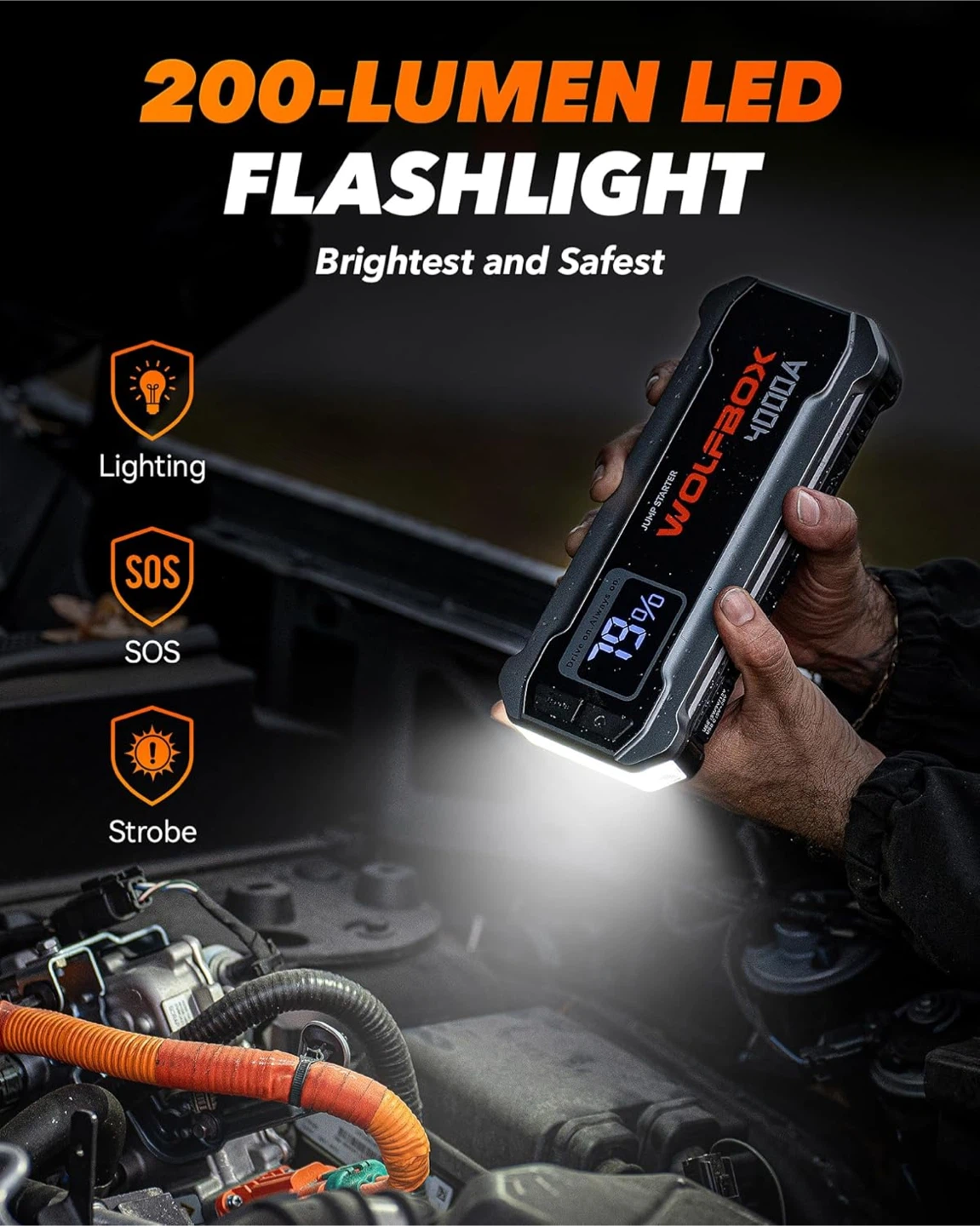 WOLFBOX MV24 4000A Jump Starter - photo 4