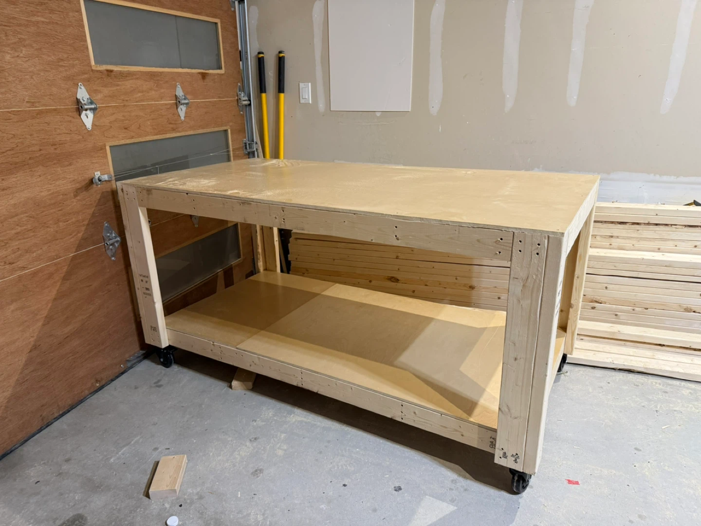 Custom Built Workbench with Wheels - photo 3