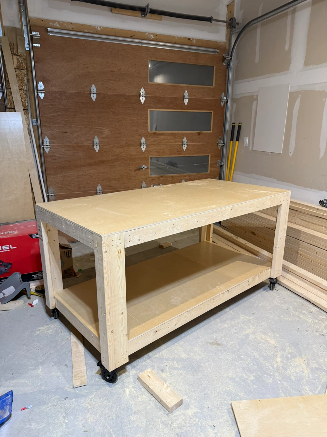 Custom Built Workbench with Wheels - photo 4