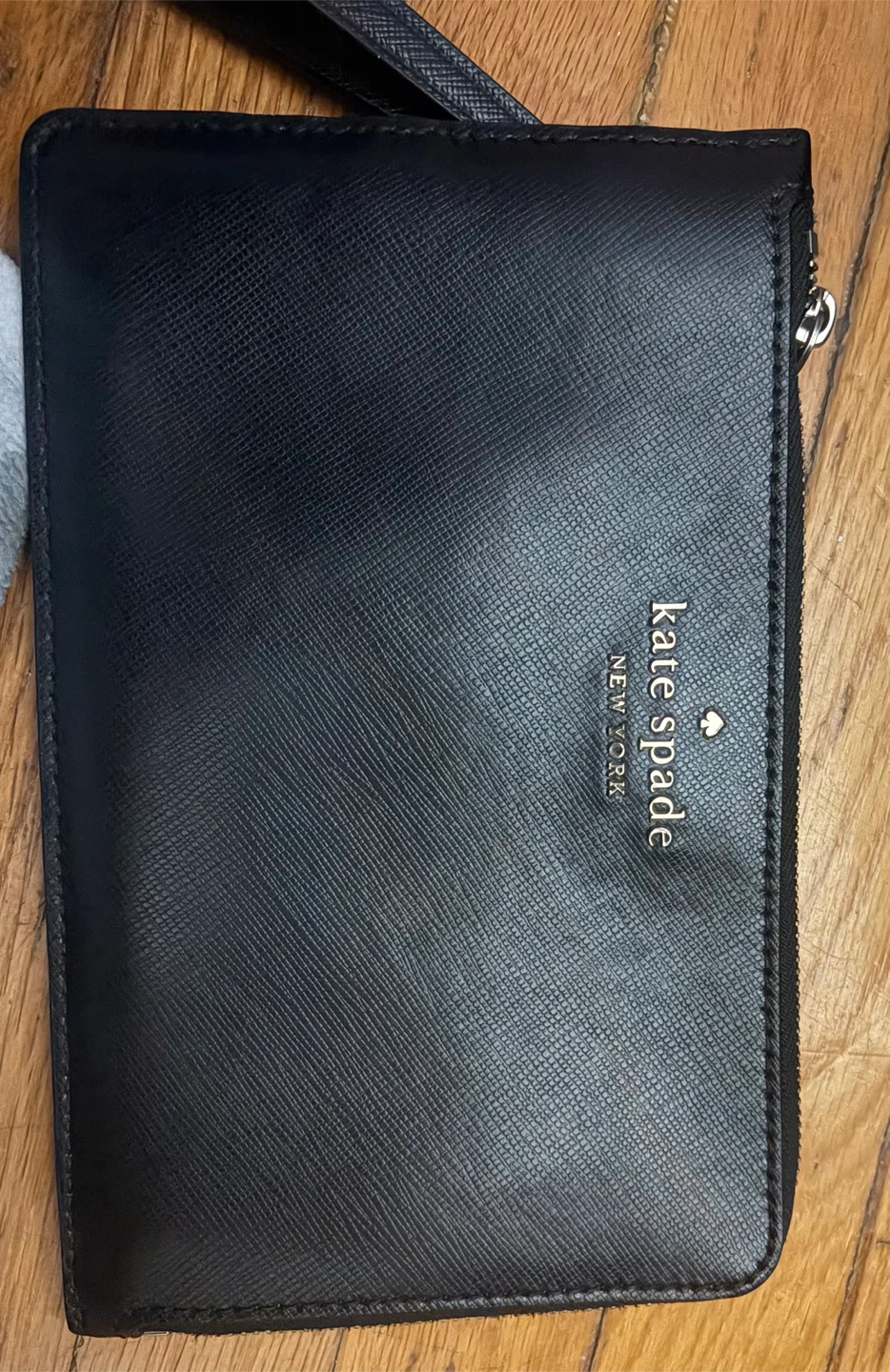 Kate Spade Black Leather Tote Bag with Matching Wristlet - photo 2