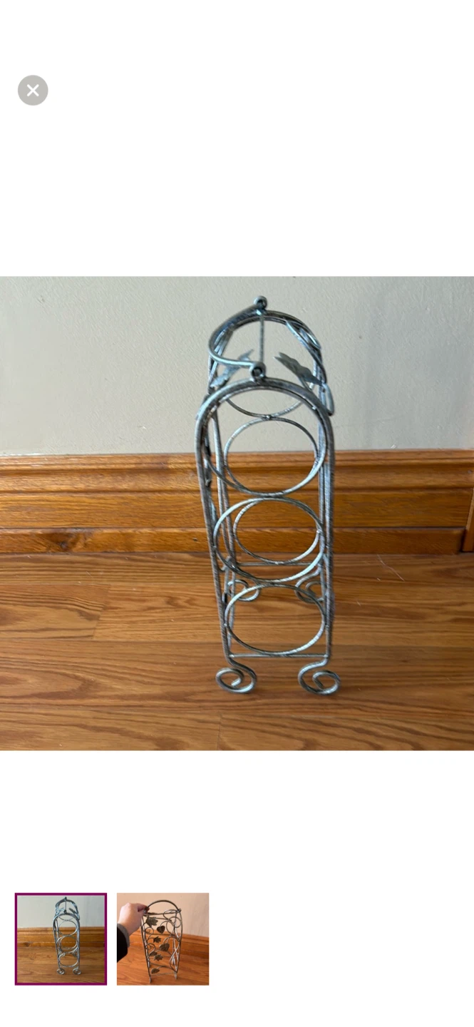 Decorative Metal Wine Rack