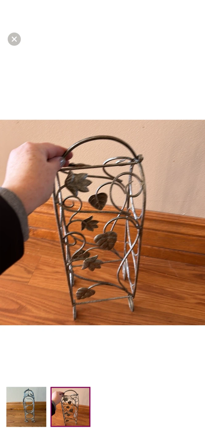 Decorative Metal Wine Rack - photo 2