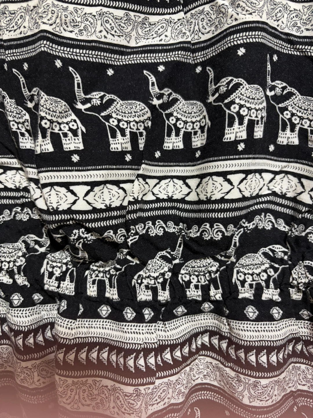 Women's Elephant Print Off-the-Shoulder Dress - photo 2