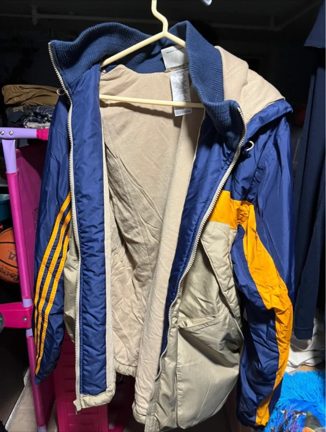 Adidas Blue & Yellow Track Jacket 🥕