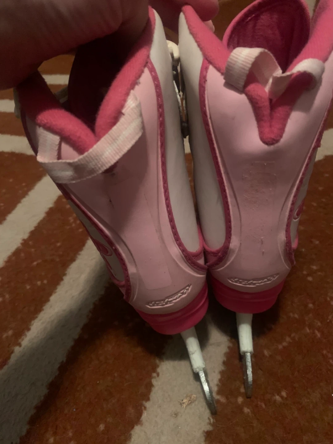 CCM Figure Skates - White & Pink - little Girls Size 13 - photo 2