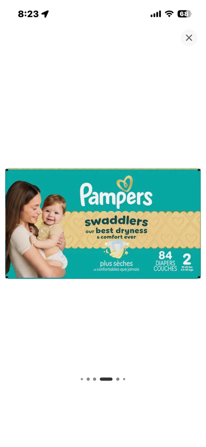 Pampers Swaddlers Diapers Size 2 - 84 Count