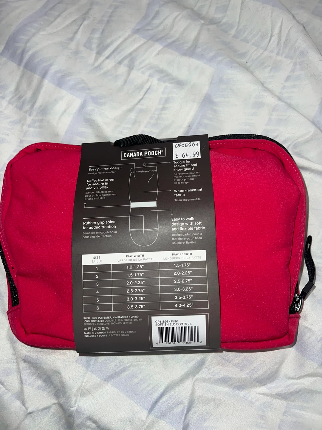 Canada Pooch Soft Shield Dog Boots - Pink - - photo 2