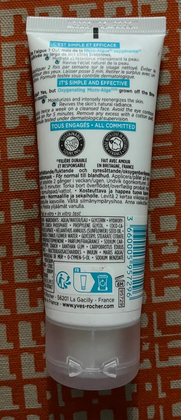Yves Rocher Pure Algae Hydrating Mask - photo 2