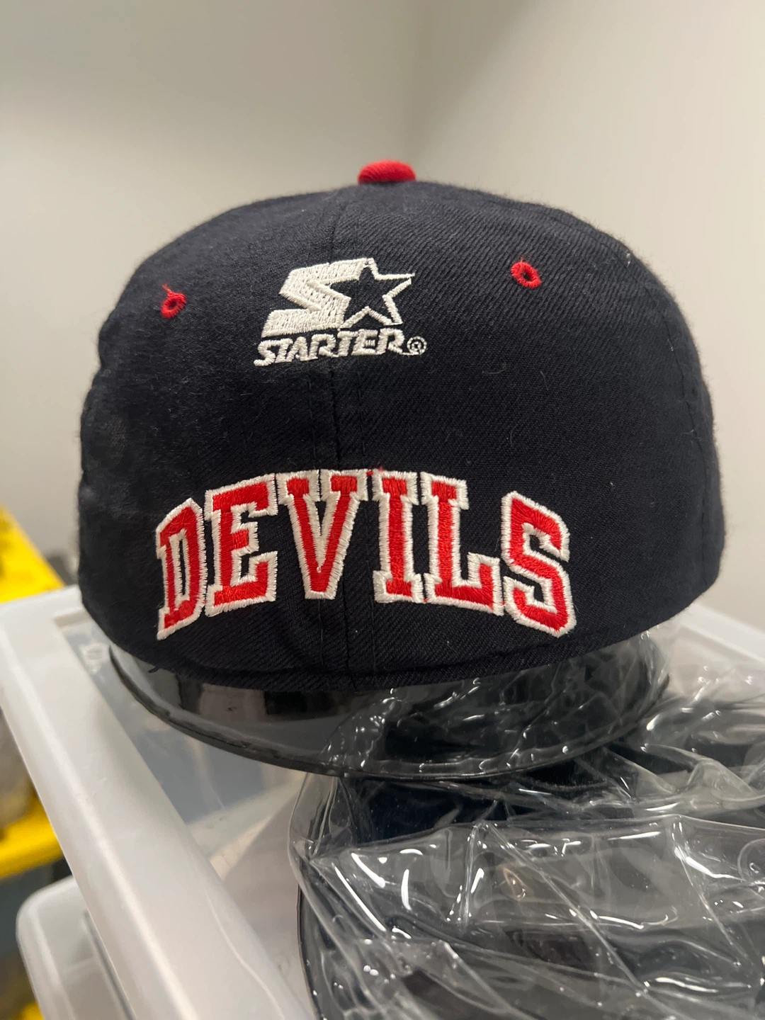 Vintage 100% Wool Starter New Jersey Devils Baseball Cap - photo 3