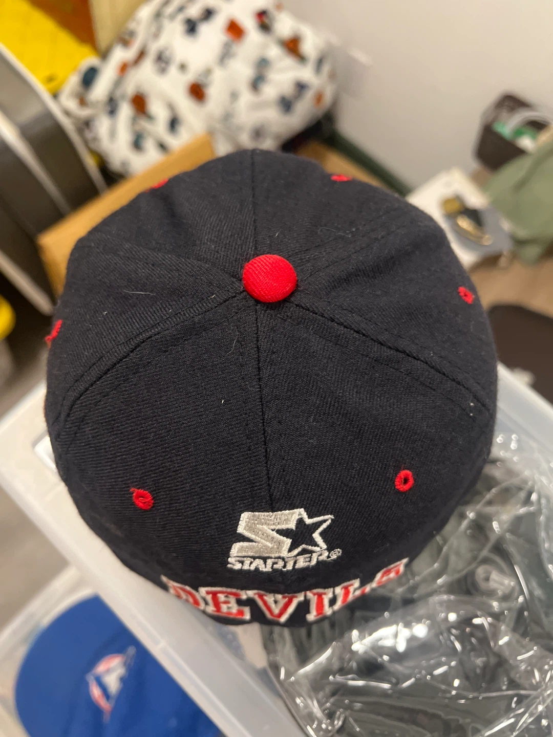 Vintage 100% Wool Starter New Jersey Devils Baseball Cap - photo 4