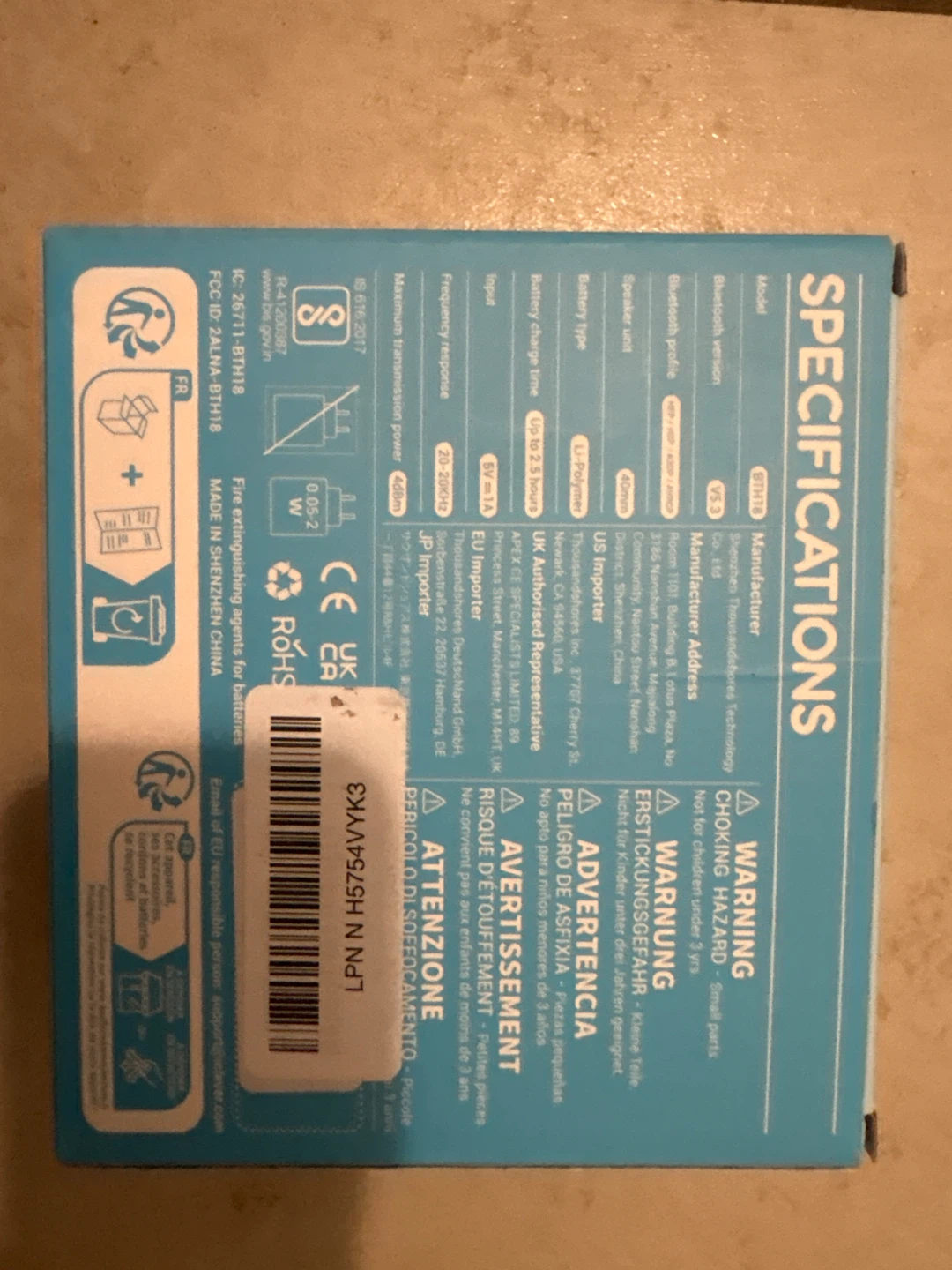 iClever Kids Wireless Headphones - Blue - photo 3