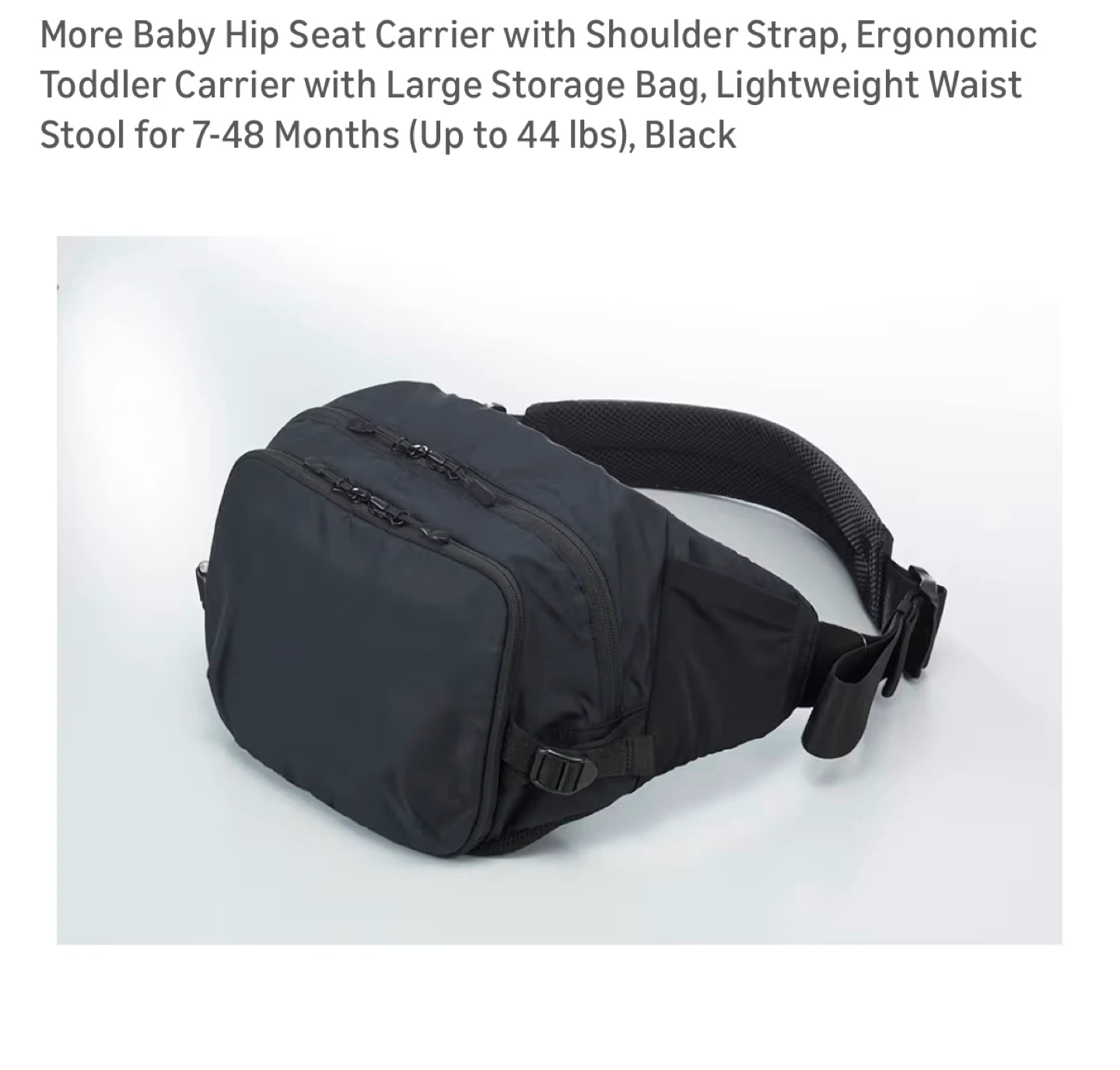 Brand New More Baby Hip Seat Carrier with Shoulder Strap - photo 3