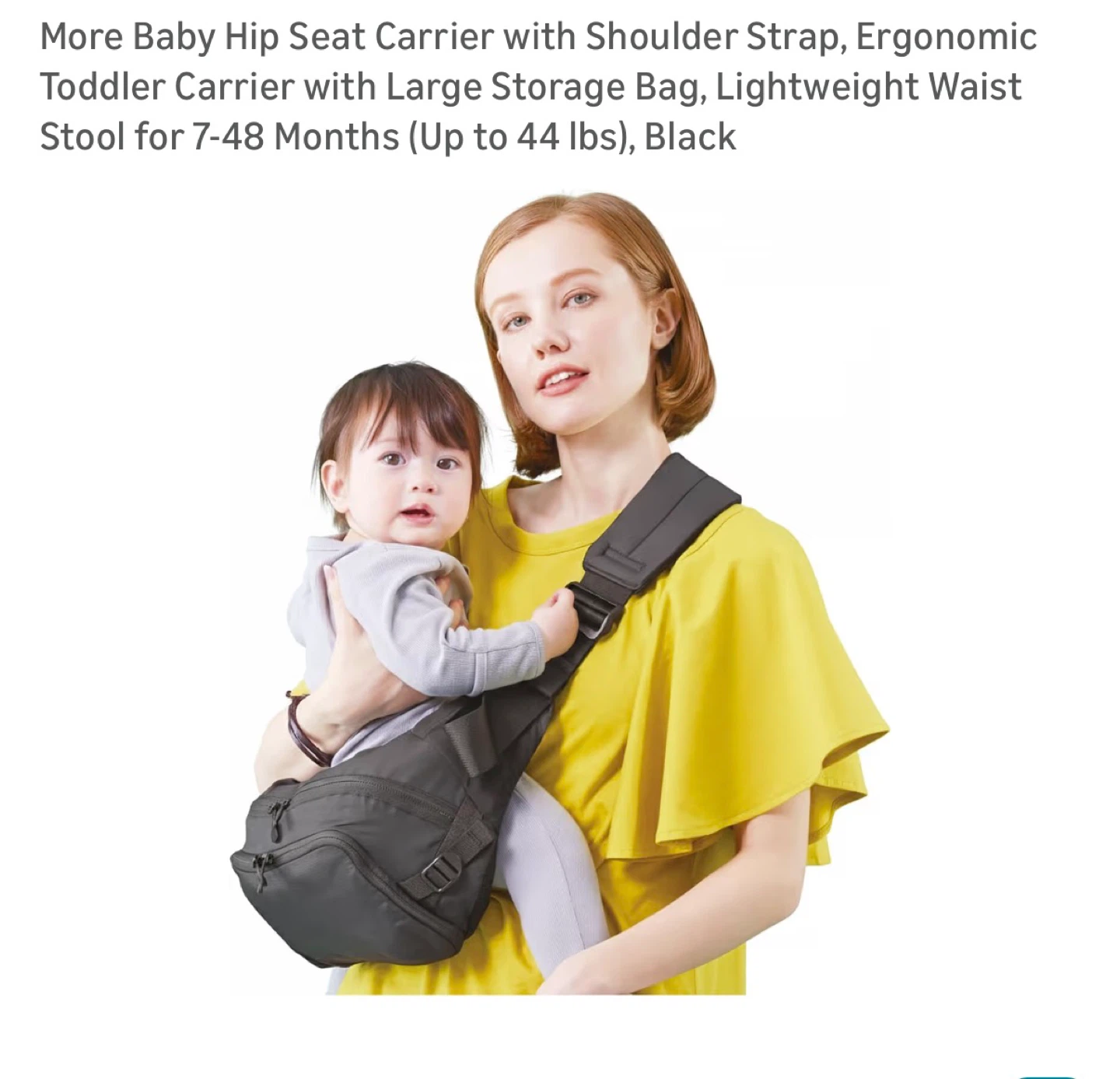 Brand New More Baby Hip Seat Carrier with Shoulder Strap