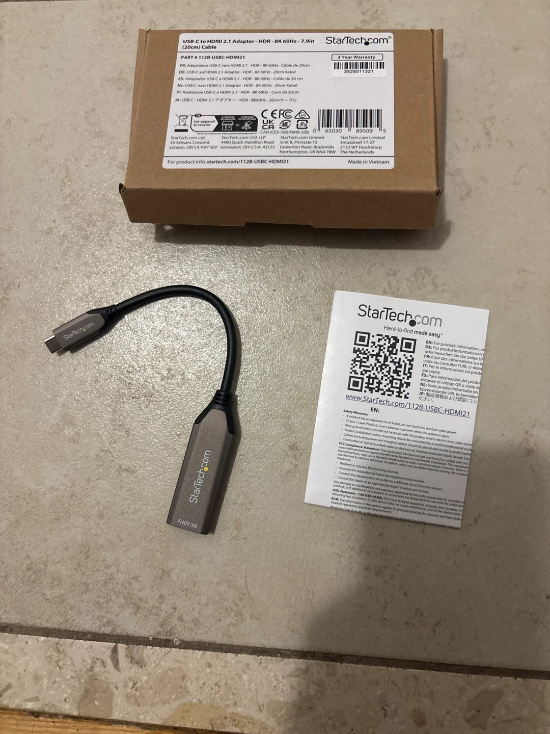 StarTech.com USB-C to HDMI 2.1 Adapter - 8K 60Hz - photo 2