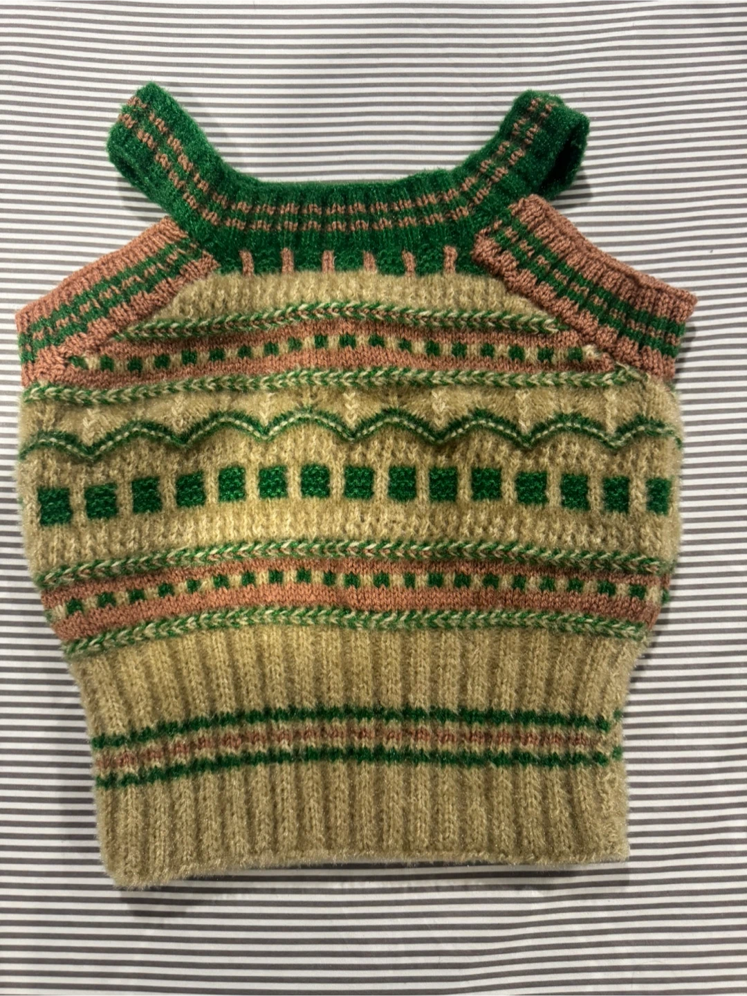 Hand-Knit Fair Isle Sweater