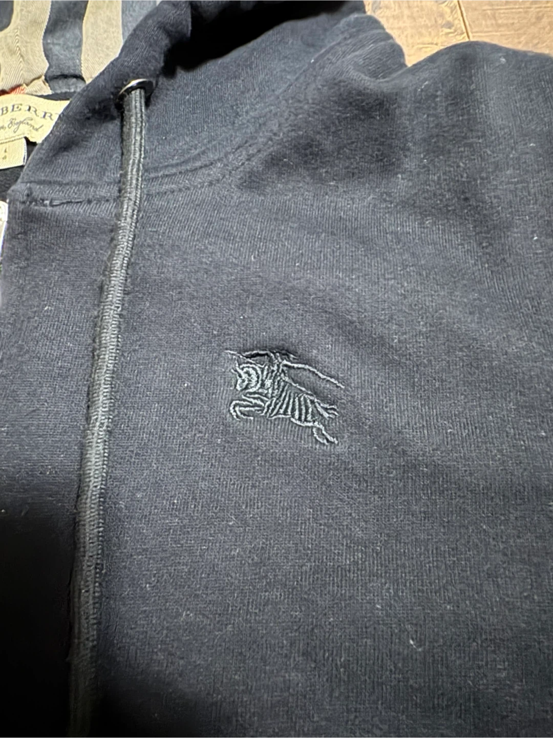 Burberry Black Zip-Up Hoodie - photo 2