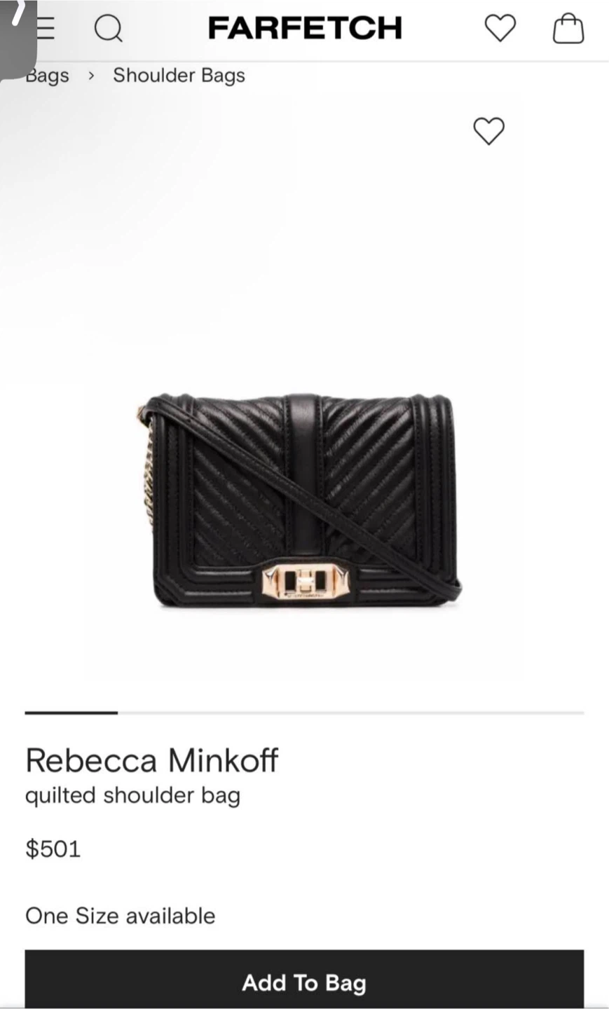 Rebecca Minkoff Quilted Shoulder Bag - Black