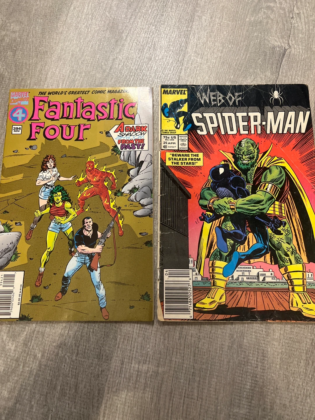 Fantastic Four #394 & Web of Spider-Man #70 Comics