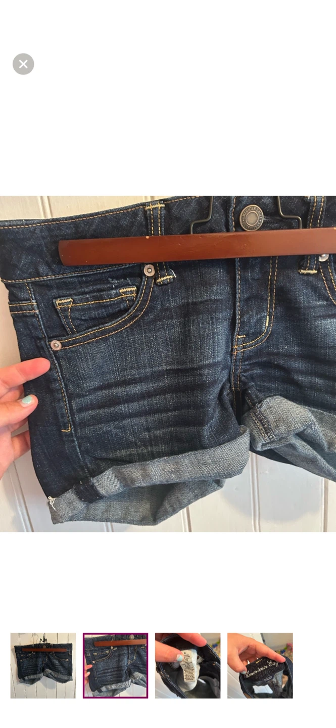 American Eagle Denim Shorts Size 4 - photo 2