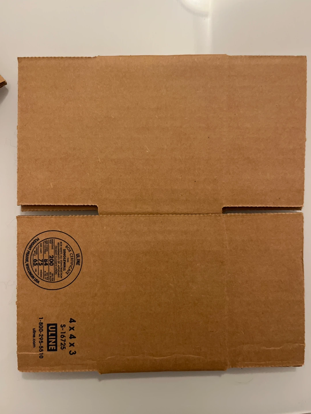 Uline 4x4x3 Cardboard Boxes (QTY 24) - photo 2