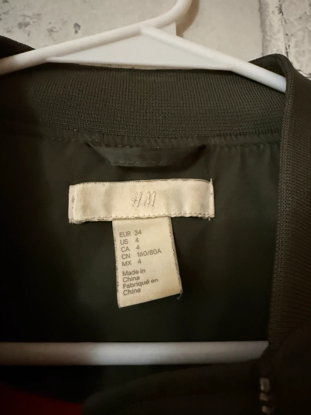 H&M Olive Green Bomber Jacket - photo 2