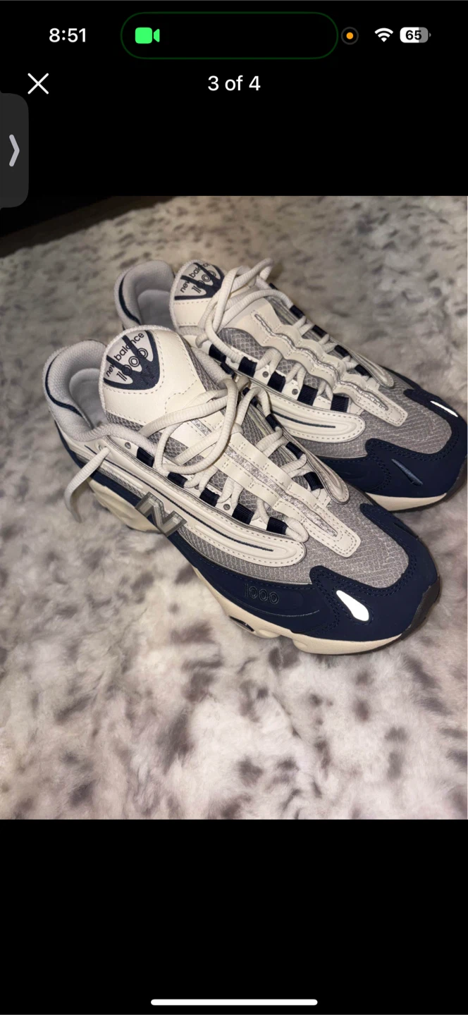 New Balance 1000 Navy & White Sneakers - photo 3