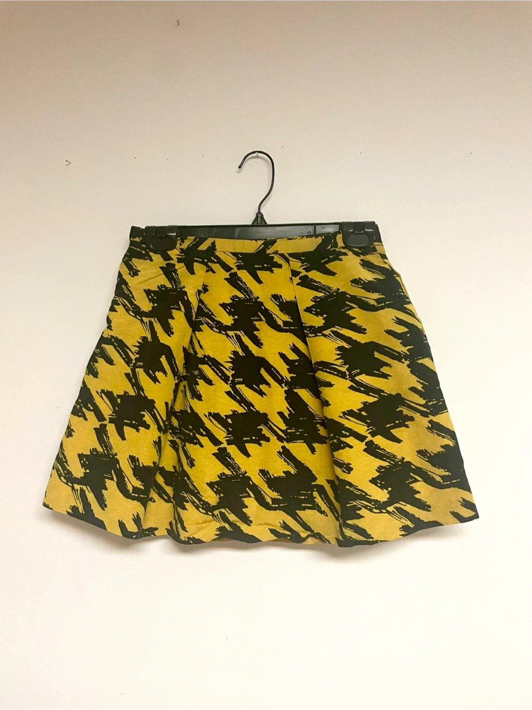 Yellow &blue houndstooth skirt ‼️final sale ‼️
