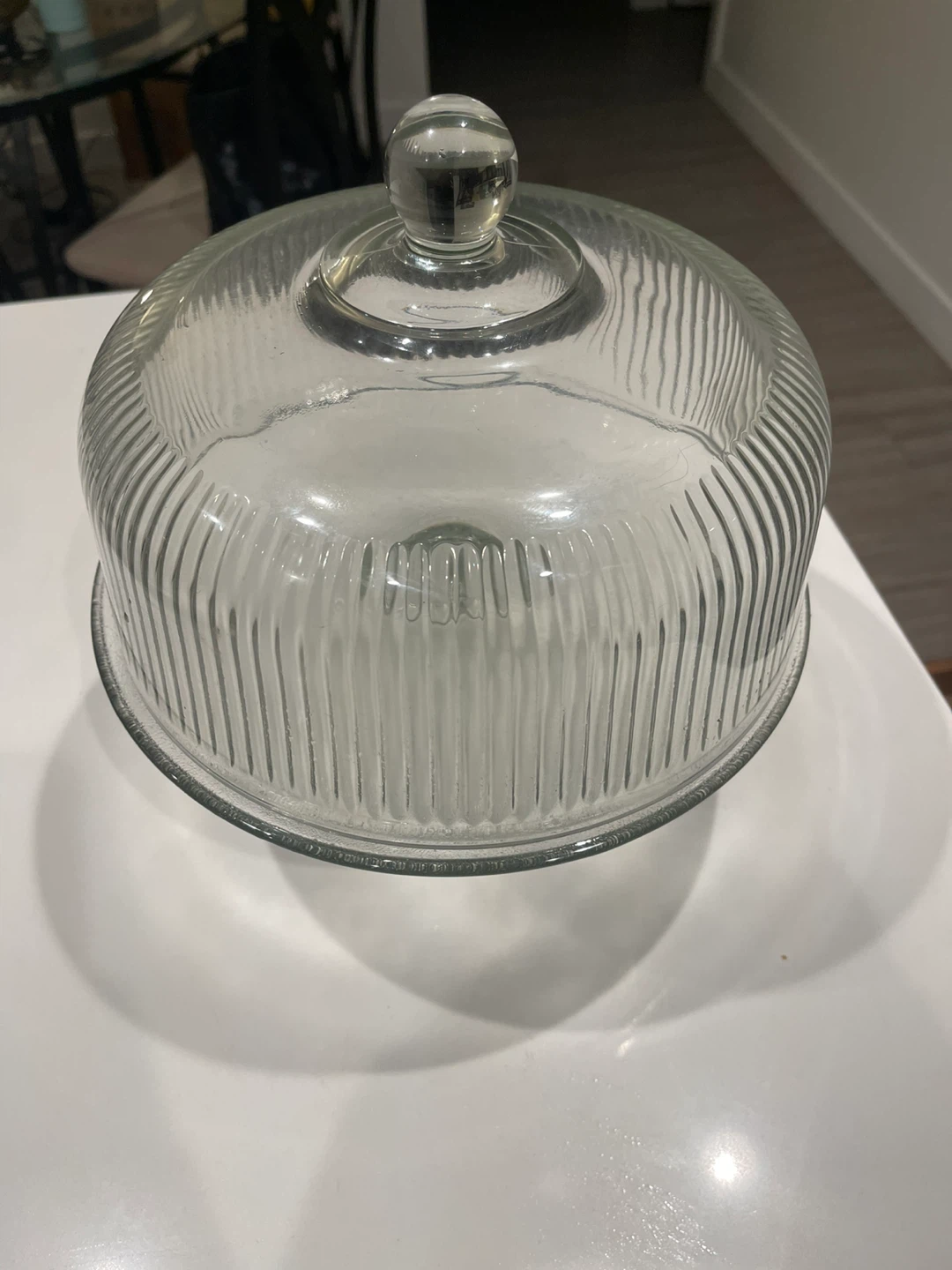Glass Cake Stand with Dome Cover