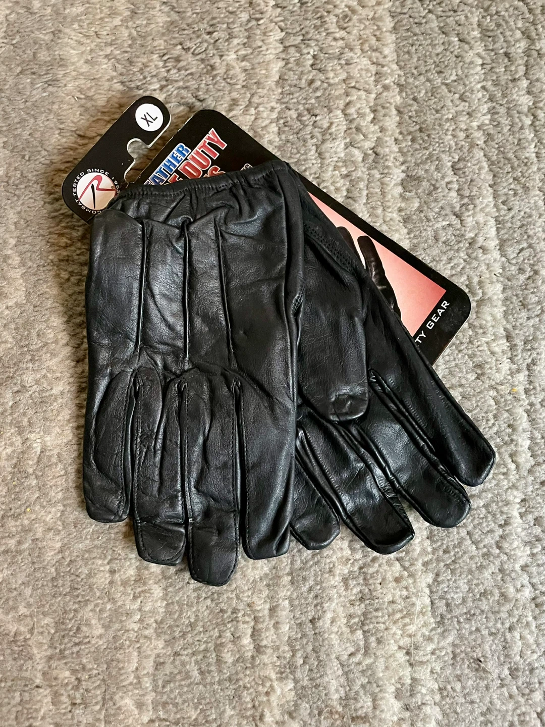 Leather Police  or security gloves for Duty Gloves XL