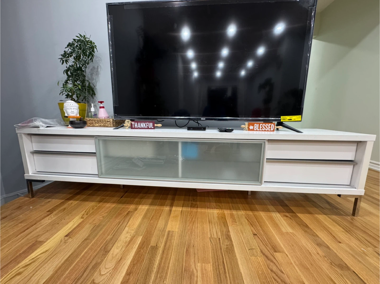 TV Stand with Sliding Glass Door (pickup scarborough) - photo 4