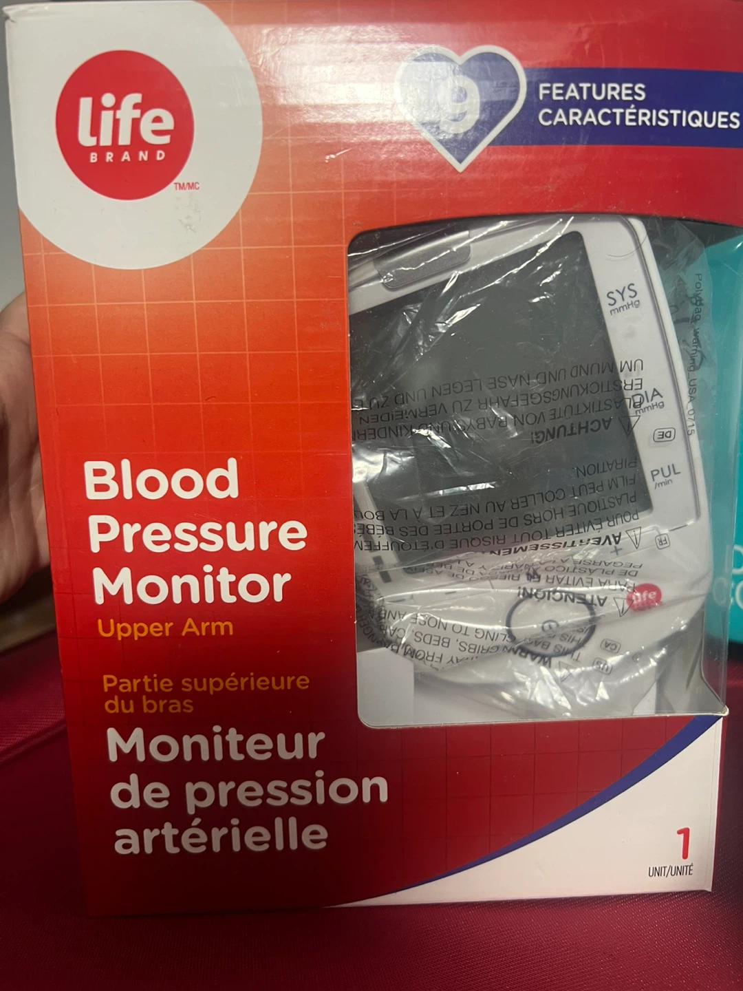 Life Brand Upper Arm Blood Pressure Monitor